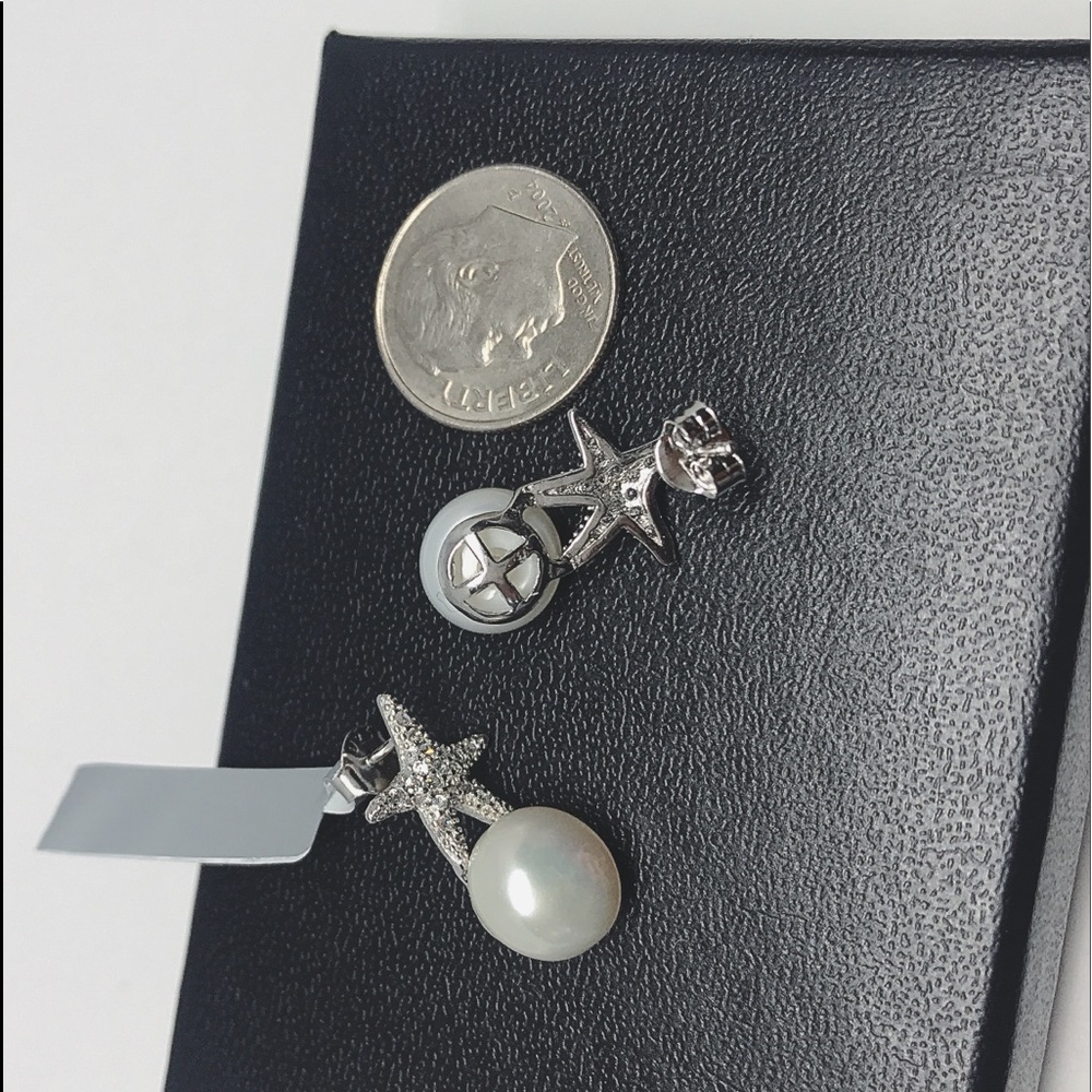 SUMMER LOVIN STUDS PEARL STUD EARRING - Picture 6 of 8